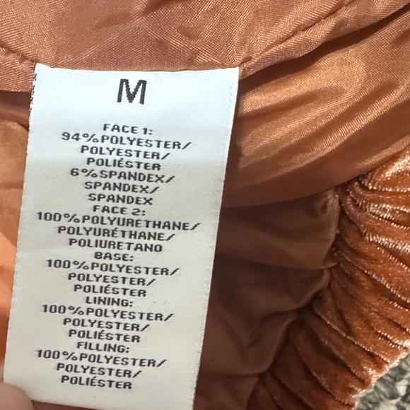 Celebrity Pink rust Brown and Black Puffer Jacket - Picture 8 of 9